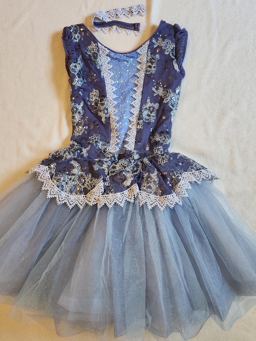 Weissman Showtime adult blue tutu dance costume